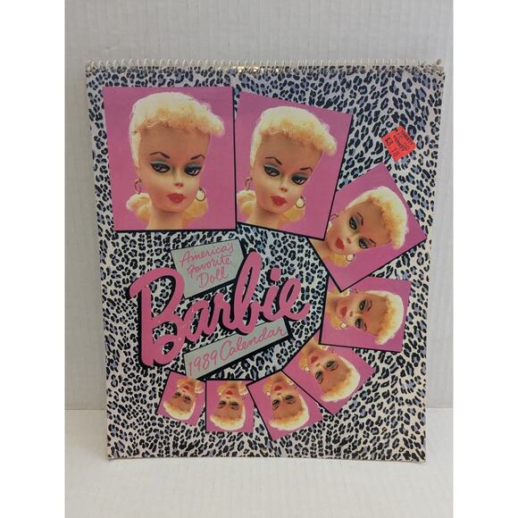 Vintage 1959 Barbie Fashion Calendar 1989 & 1990 Nostalgic Barbie Postcard Book - Picture 2 of 16